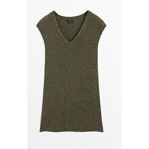 NWOT Massimo Dutti v neck sleeveless sweater, Med, $295 C43
